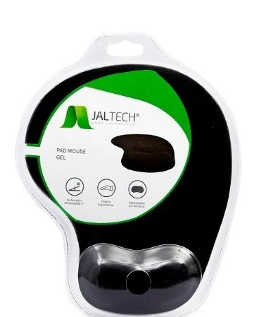 Pad Mouse Jaltech Con Gel Ergonómico Gamer Negro MP303 Antideslizante